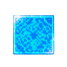 Klares Wasser-Fliese — 256×256 Pixel-Art-Sprite