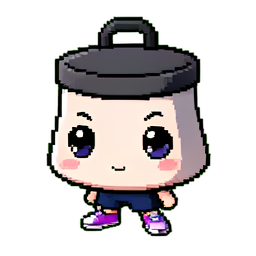 Sac de craie d'escalade — sprite pixel art 256×256