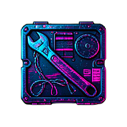 Engenheiro Mecânico (Cyberpunk) — sprite pixel art 256×256