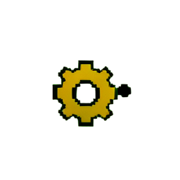 Uhrwerk-Ingenieur (Niedrigauflösung) — 256×256 Pixel-Art-Sprite