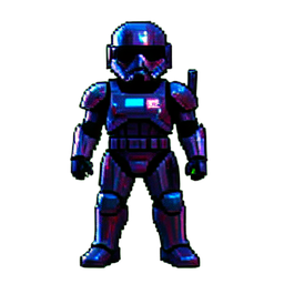 Unité de Trooper Clone — sprite pixel art 256×256