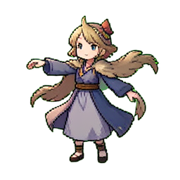 Cloud Dancer Twirling — 256×256 pixel art sprite