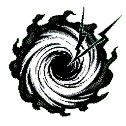 Wolke Dunkel (1-Bit) — 256×256 Pixel-Art-Sprite