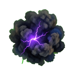 Cloud Dark (Atmospheric) - 256x256 pixel art sprite