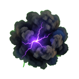 Nube oscura (Atmósfera) — sprite pixel art 256×256