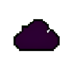 Cloud Dark (Low-Res) - 256x256 pixel art sprite