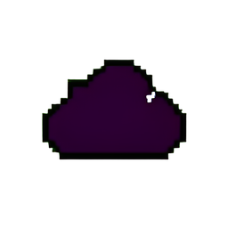 Nuvem Escura (Baixa Resolução) — sprite pixel art 256×256