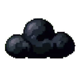 Cloud Dark - 256x256 pixel art sprite