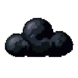 구름 어둠 — 256×256 픽셀 아트 스프라이트