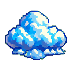 雲の王国 — 256×256 ピクセルアートスプライト