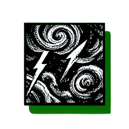 Wolkennacht (1-Bit) — 256×256 Pixel-Art-Sprite