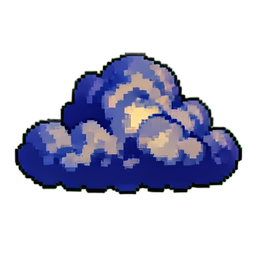 Cloud Night - 256x256 pixel art sprite