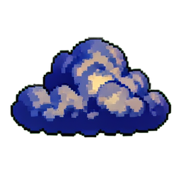 Nuit des Nuages — sprite pixel art 256×256