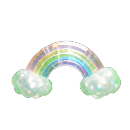 Cloud Rainbow (HD-2D) - 256x256 pixel art sprite