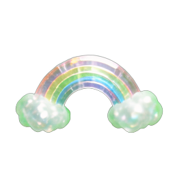 虹の雲 (HD-2D) — 256×256 ピクセルアートスプライト