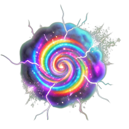 Cloud Rainbow (VFX) - 256x256 pixel art sprite