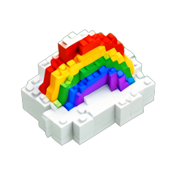 Arco de Nubes (Voxel) — sprite pixel art 256×256