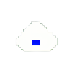 Nuage Solide (Basse Résolution) — sprite pixel art 256×256