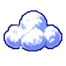 Cloud Solid - 256x256 pixel art sprite