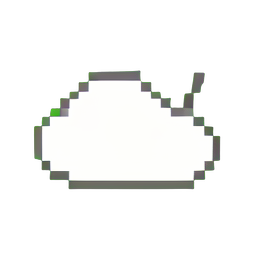 Cloud Thin (Low-Res) - 256x256 pixel art sprite