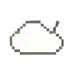 Nuvem Fina (Baixa Resolução) — sprite pixel art 256×256
