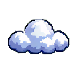 Cloud Thin - 256x256 pixel art sprite