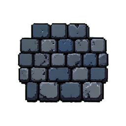 コブルストーン (16ビット) — 256×256 ピクセルアートスプライト