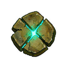 Cobblestone Cracked (Atmospheric) - 256x256 pixel art sprite