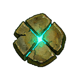 Paralelepípedo Rachado (Atmosférico) — sprite pixel art 256×256