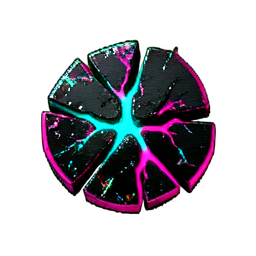 Cobblestone Cracked (Cyberpunk) - 256x256 pixel art sprite