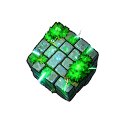 Kopfsteinpflaster Moos (VFX) — 256×256 Pixel-Art-Sprite