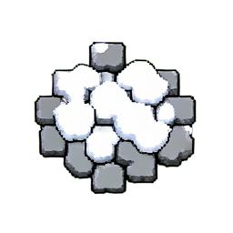Neige des pavés (16-bit) — sprite pixel art 256×256