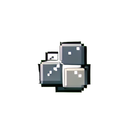 Cobblestone Snow (Low-Res) - 256x256 pixel art sprite