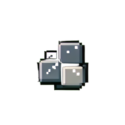 Cobblestone Snow (Low-Res) — 256×256 pixel art sprite