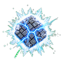 Cobblestone Snow (VFX) - 256x256 pixel art sprite