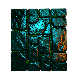 Cobblestone Wet (Cinematic) - 256x256 pixel art sprite