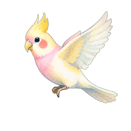 Cacatúa — sprite pixel art 256×256