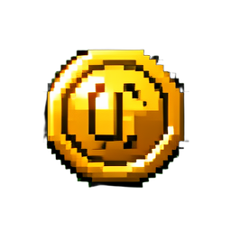 Coin Collect - 256x256 pixel art sprite