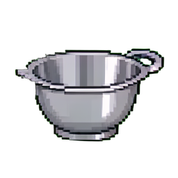 Metallsieb — 256×256 Pixel-Art-Sprite