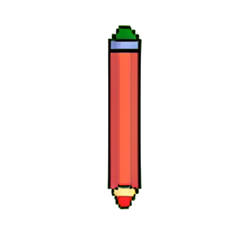 Jeu de Crayons — sprite pixel art 256×256