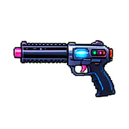 Escopeta con Cargador — sprite pixel art 256×256