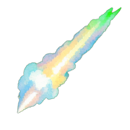 Comet Trail — 256×256 pixel art sprite