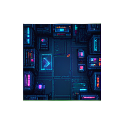 Befehlsplattenfloor — 256×256 Pixel-Art-Sprite