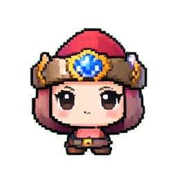 Normale Intelligenz-Anhänger — 256×256 Pixel-Art-Sprite
