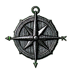 Compass (1-Bit) - 256x256 pixel art sprite