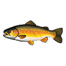 Cooked Fish (16-Bit) - 256x256 pixel art sprite