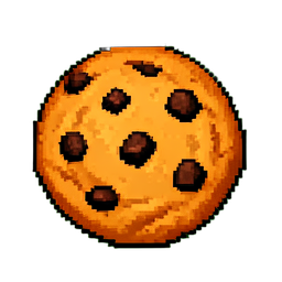 クッキー (16ビット) — 256×256 ピクセルアートスプライト