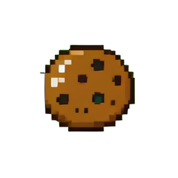 クッキーのアイコン — 256×256 ピクセルアートスプライト