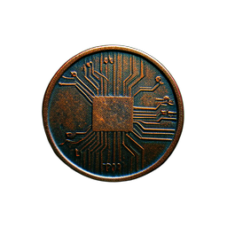 Copper Coin (Cinematic) - 256x256 pixel art sprite