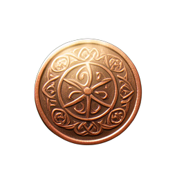 Copper Coin (HD-2D) - 256x256 pixel art sprite